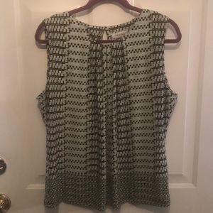 Calvin Kline sleeveless patterned shell